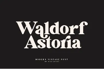 Waldorf Astoria font