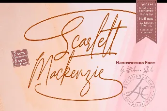 Scarlett Mackenzie Free font