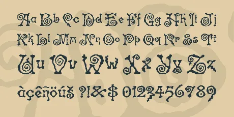 Spiral ST font