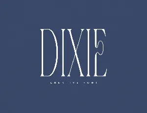 Dixie font