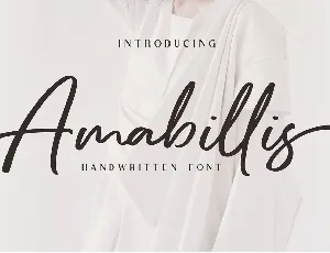 Amabillis font