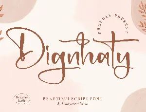 Dignhaty font