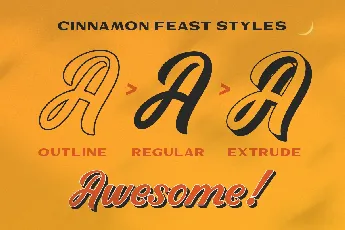 Cinnamon Feast font