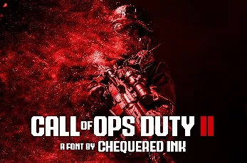 Call Of Ops Duty II font