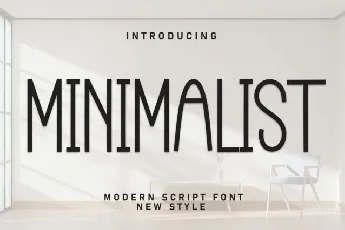 Minimalist Display font