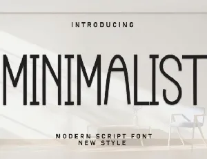 Minimalist Display font