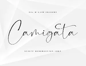 Camigata Handwritten Signature font