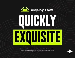 Quickly Exquisite font