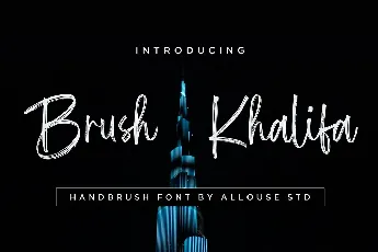 Brush Khalifa font