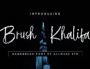 Brush Khalifa font