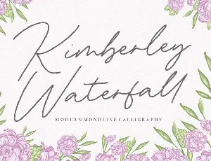 Kimberley Waterfall font