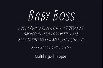 Baby Boss font