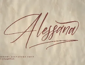 Alessana font