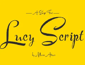 Lucy Script font