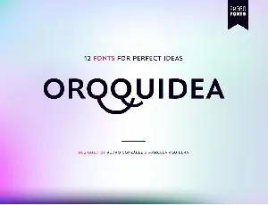 Orqquidea font