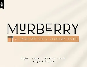 AL Murberry Display font