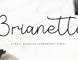 Brianetta font