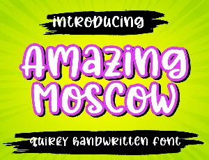 Amazing Moscow font