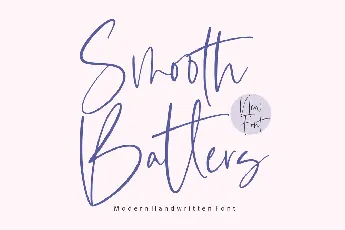 Smooth Batters font