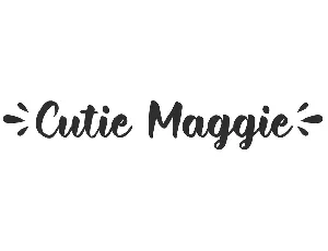 Cutie Maggie Demo font