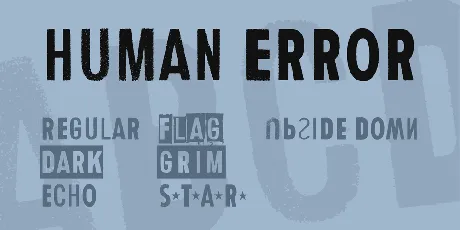 Human Error font