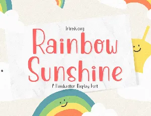 Rainbow Sunshine font