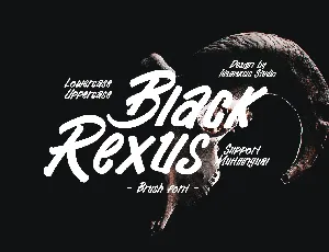 Black Rexus DEMO font