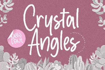 Crystal Angles font