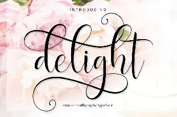 Delight Script Free font