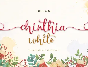 chinthia white font