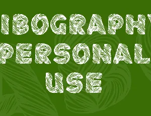 Fibography Personal Use font