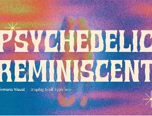 Psychedelic Reminiscent - Demo font