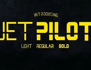 Jet Pilot font