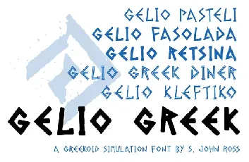 Gelio font