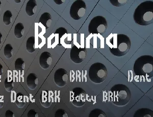 Bocuma font