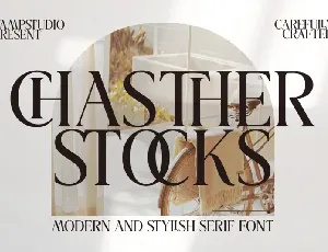 Chastherstocks font