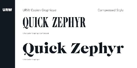 URW Caslon Graphique font