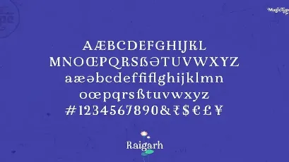 Raigarh Serif font