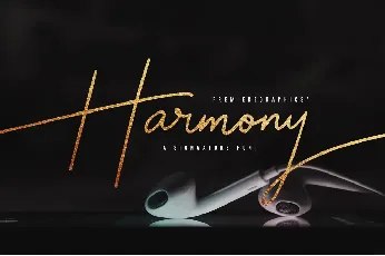 Harmony Signature font