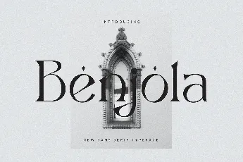 Benjola font