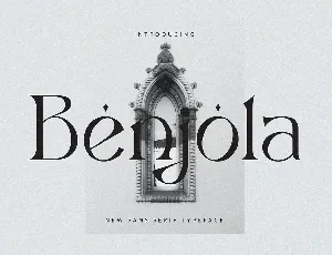 Benjola font