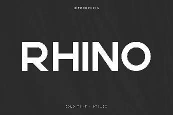 Rhino Bold font