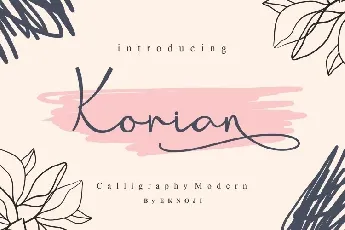 Korian Handwritten Script font