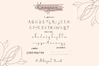 Korian Handwritten Script font