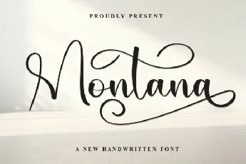 Montana Calligraphy font