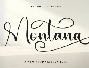 Montana Calligraphy font