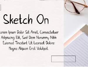 Sketch On Display font