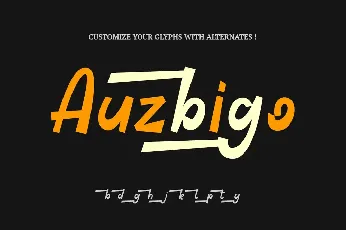 Auzbigo font