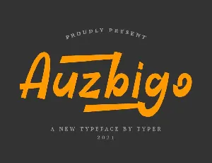 Auzbigo font