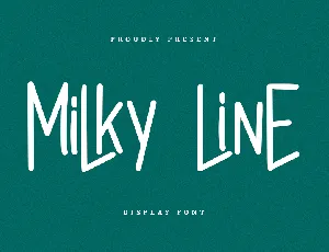 Milky Line font